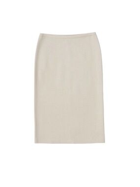 Eileen Fisher Silk and Cotton Interlock Knit Midi Skirt